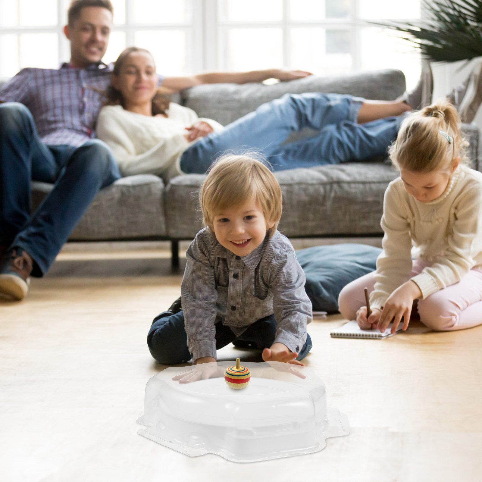 White Round Gyro Disk Plastic  - огляд і ціна Party Games Kids Outdoor
