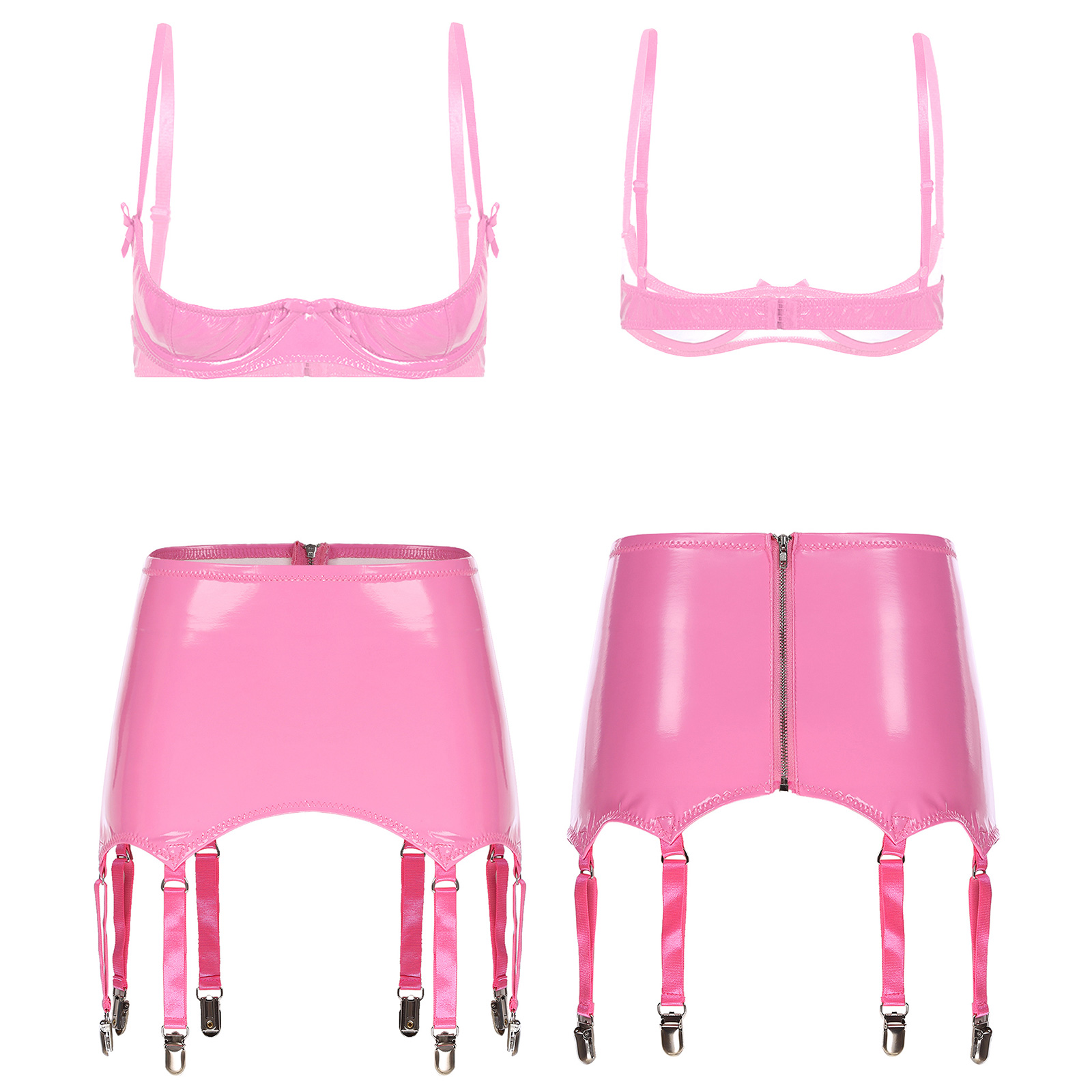 Women Glossy PU Leather Bra Ta - огляд і ціна Party Games Couple