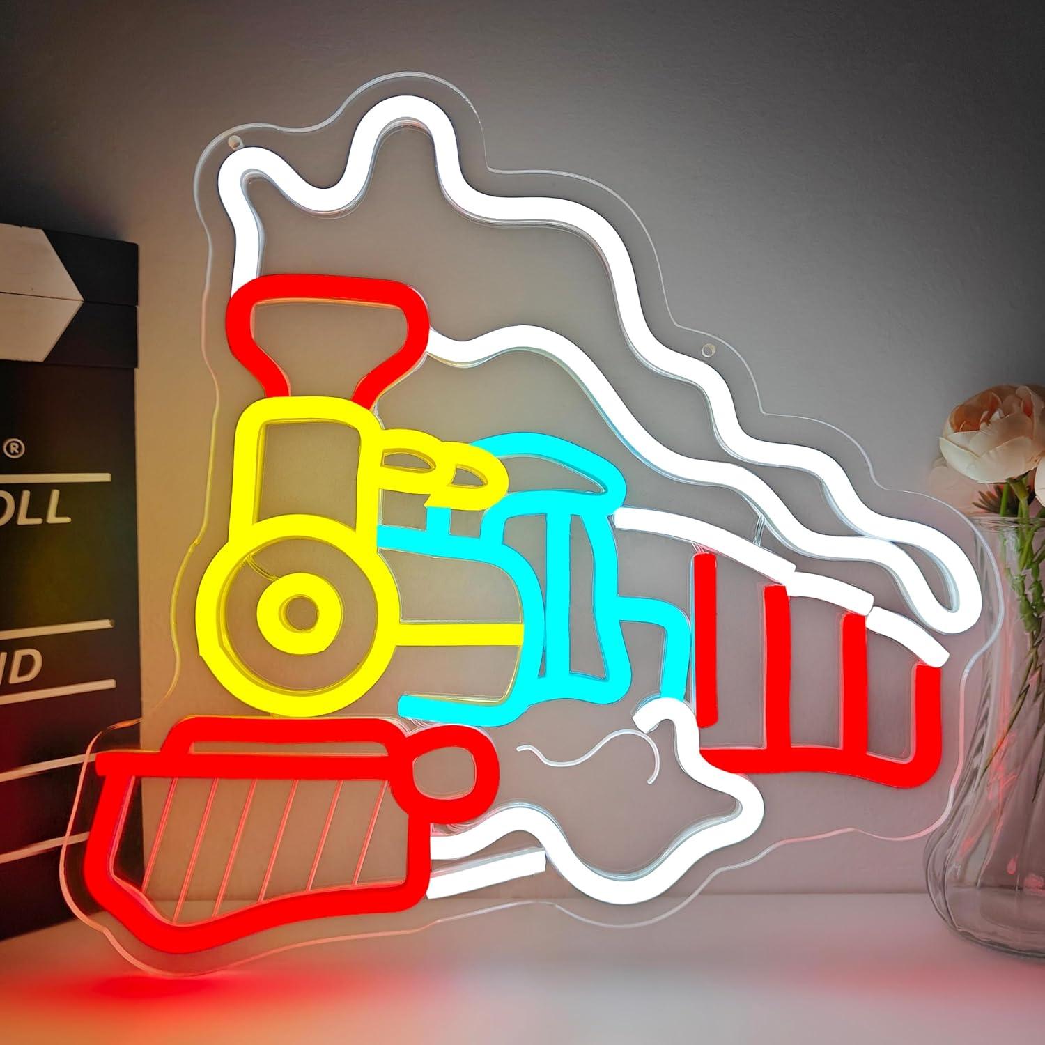 Steam Train Neon Sign USB Dimm - огляд і ціна Party Games Steam Free