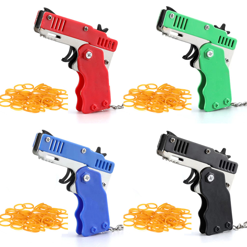 Mini Keychain Rubber Band Gun  - огляд і ціна Party Games Kids Outdoor