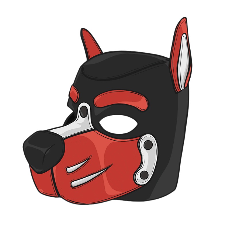 Erotic Colorful Dog Hood Mask  - огляд і ціна Party Games Couple