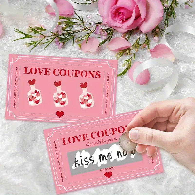 30 Pcs Pink Lucky Scratch Card - огляд і ціна Party Games Couple