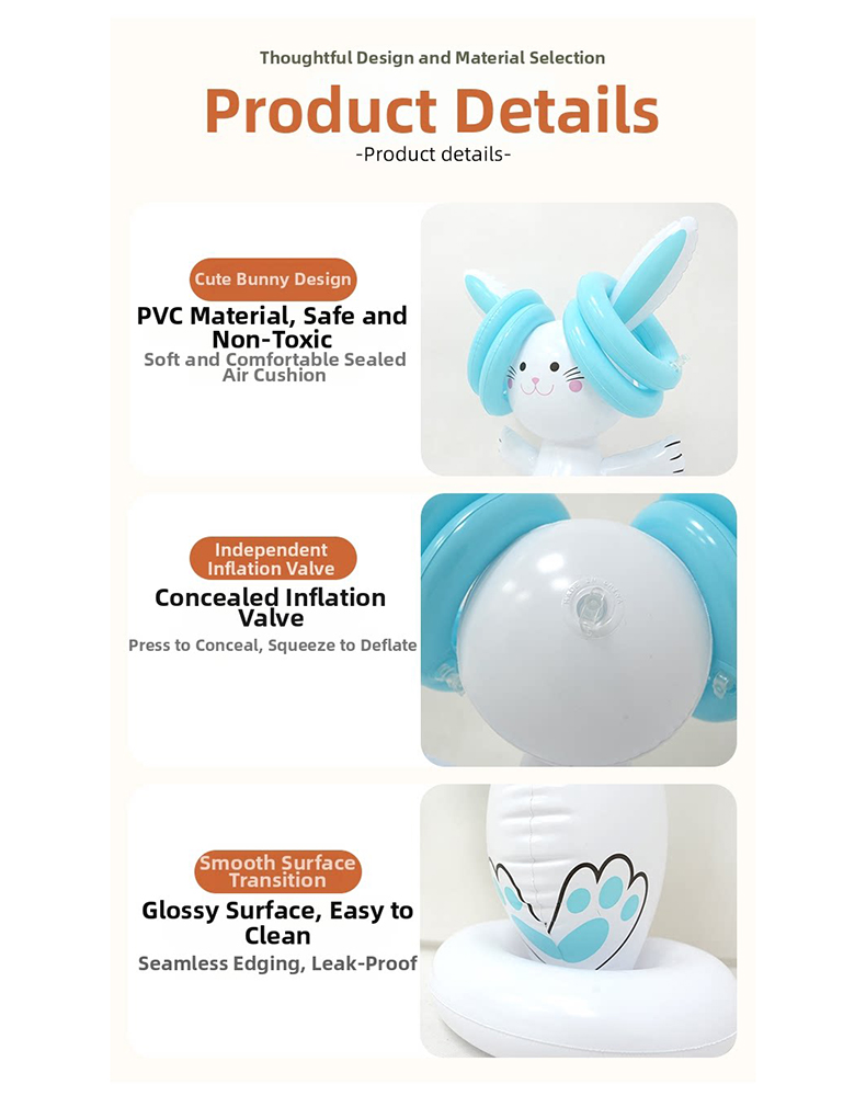 Easter Inflatable Bunny Ring T - огляд і ціна Party Games Kids Outdoor