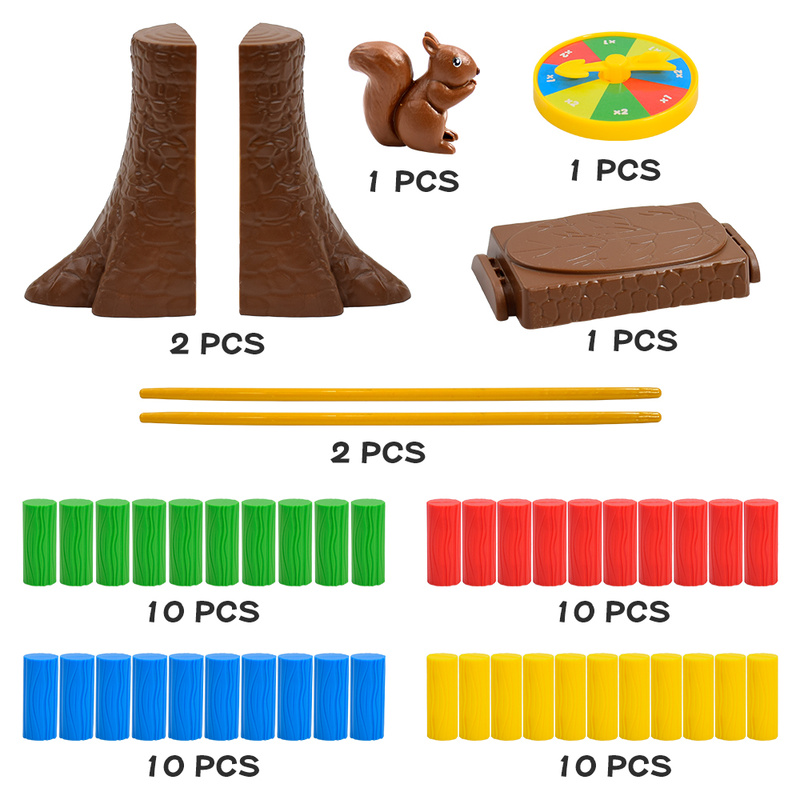Squirrel Push Log Balance Boar - огляд і ціна Party Games Quiz