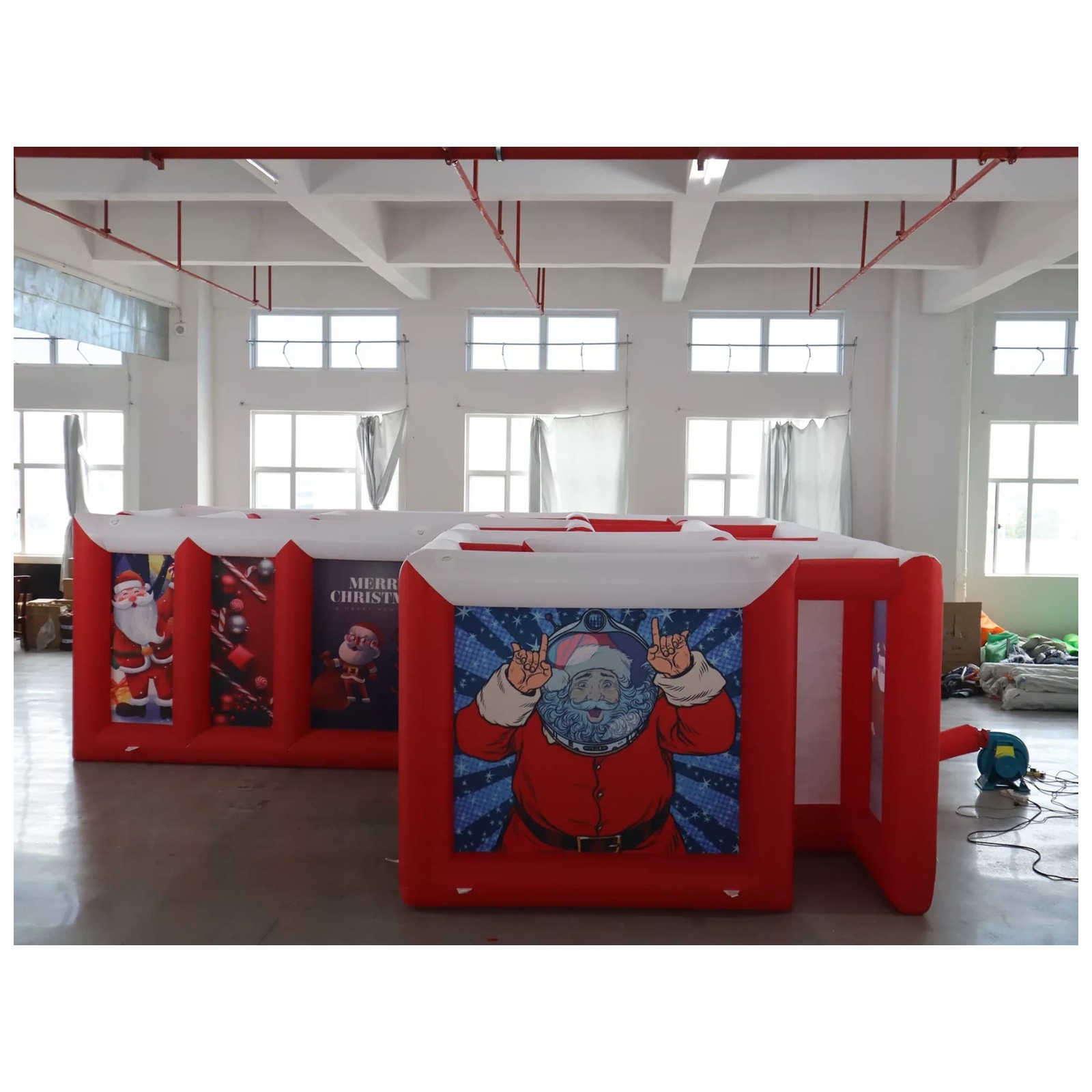 Large Red White Flat Roof Infl - огляд і ціна Party Games Kids Outdoor