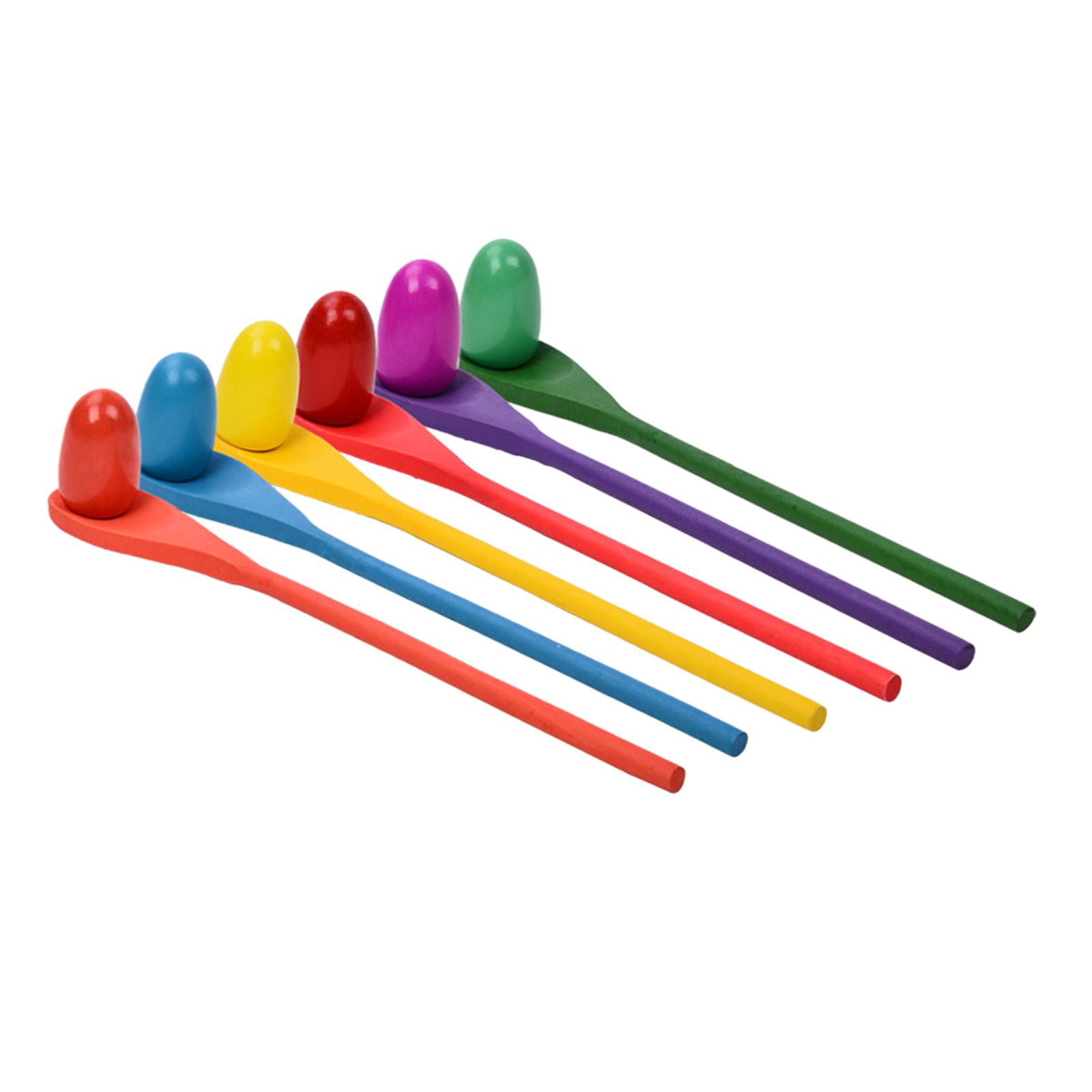 6 Pieces Egg Spoon Race Game H - огляд і ціна Party Games Kids Outdoor