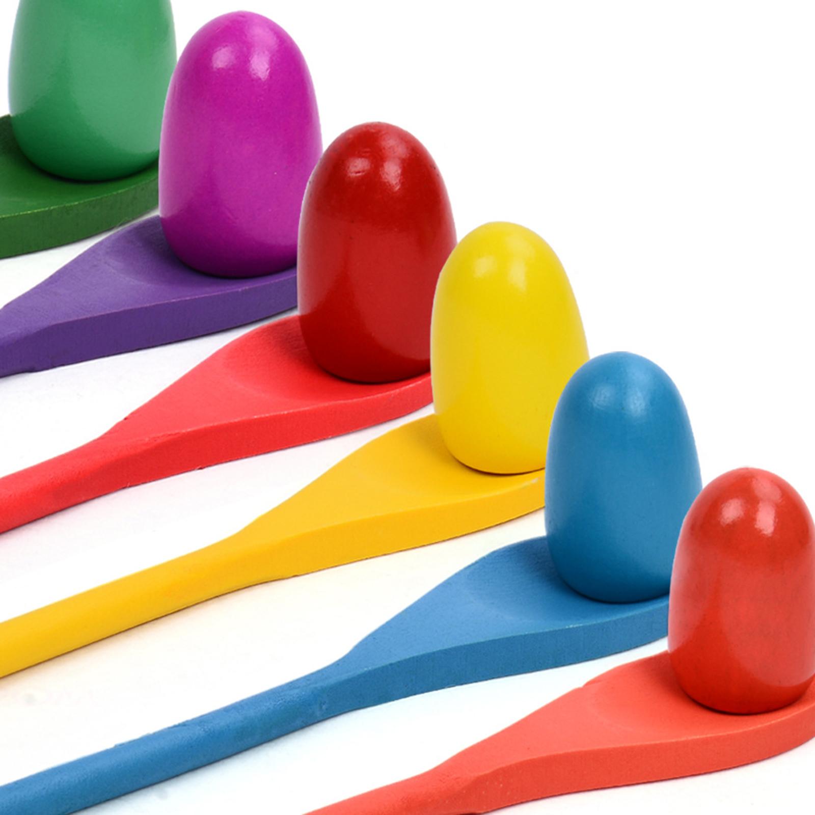 6 Pieces Egg Spoon Race Game H - огляд і ціна Party Games Kids Outdoor