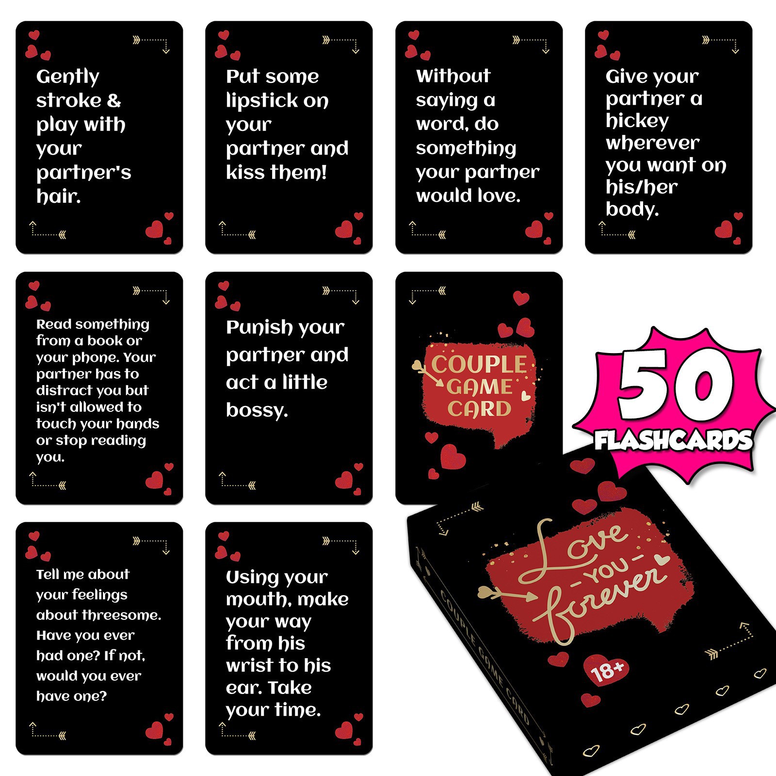 50Pcs Couple Interactive Chall - огляд і ціна Party Games Couple